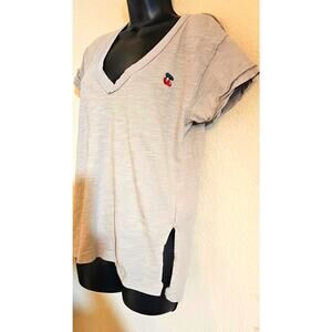 Vintage Pacha Ibiza 1967 Tan Cherry Logo Deep V Neck Tee Top Small